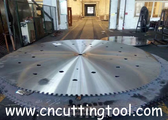 Trenching machine use 75Cr1 material slotting circular diamond saw blank