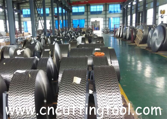 Trenching machine use 75Cr1 material slotting circular diamond saw blank