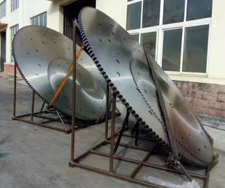 Trenching machine use 75Cr1 material slotting circular diamond saw blank and steel core