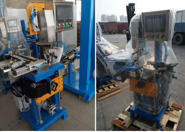 Brazing center automatic feeding solder, brushing flux,rotate saw blade welding machine
