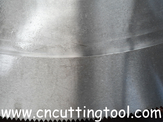 Hot cutting circular saw blade flat and with hub for cutting steel profile