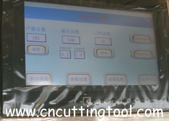 PLC control auto centering feeding and rotate diamond segments welding machine