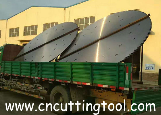 Diameter 2500mm mountain cutting 75Cr1 steel circular diamond saw blank