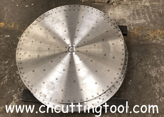 Aluminum cut tungsten carbide tipped saw disc and steel core with material 80CrV2