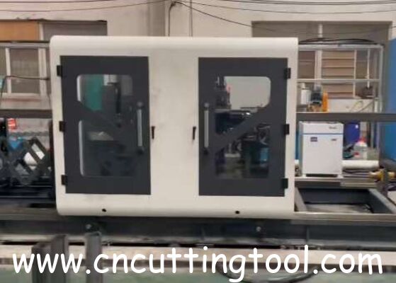 100x100 CNC laser cut flying saw machine for mild steel pipe and tube