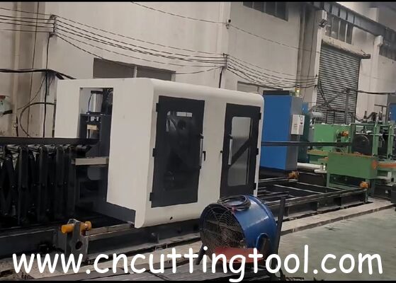 100x100 CNC laser cut flying saw machine for mild steel pipe and tube