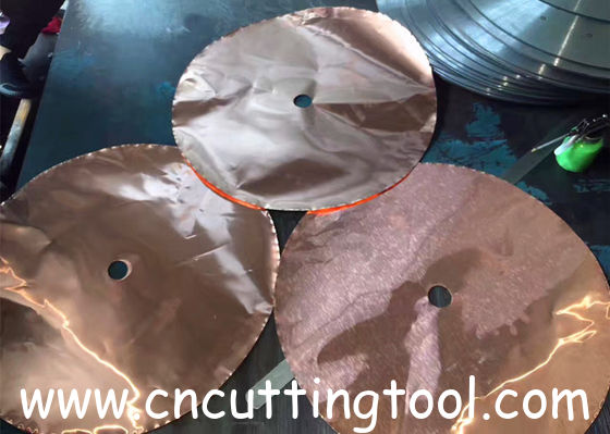 Sandwich slient saw blank for reducing noise in stone cutting