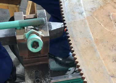 Hot cut circular saw blade teeth repair manual control hardening machine