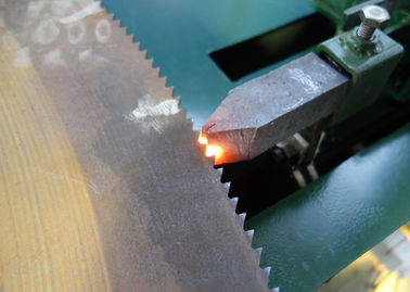 Hot cut circular saw blade teeth repair manual control hardening machine