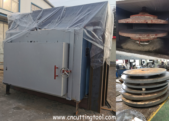 Auto temperature control circular saw blade leveling and tempering furnace