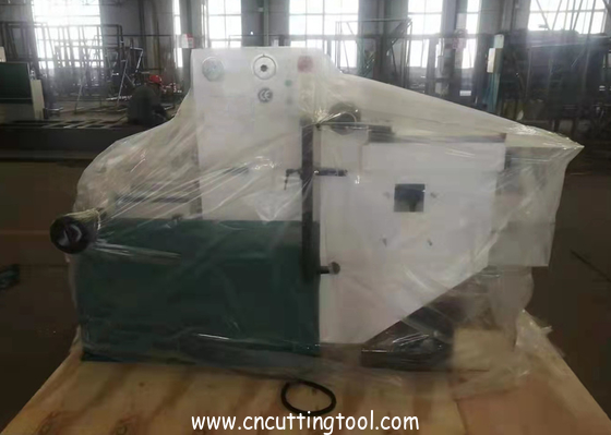 Metal saw blade tention detection and rolling correction device