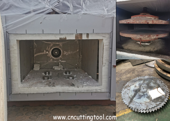 Automatic temperature control large circular saw blades tempering furnace