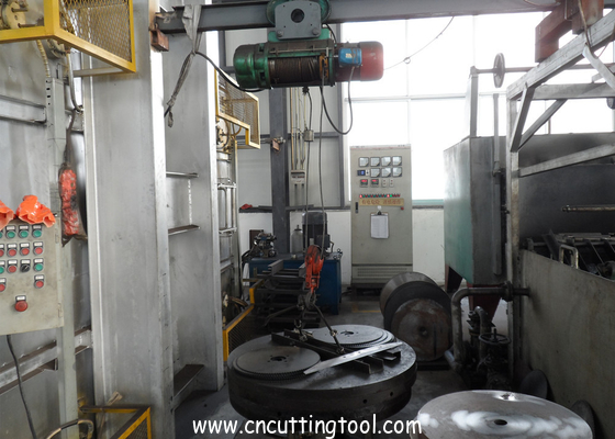 Automatic temperature control large circular saw blades tempering furnace